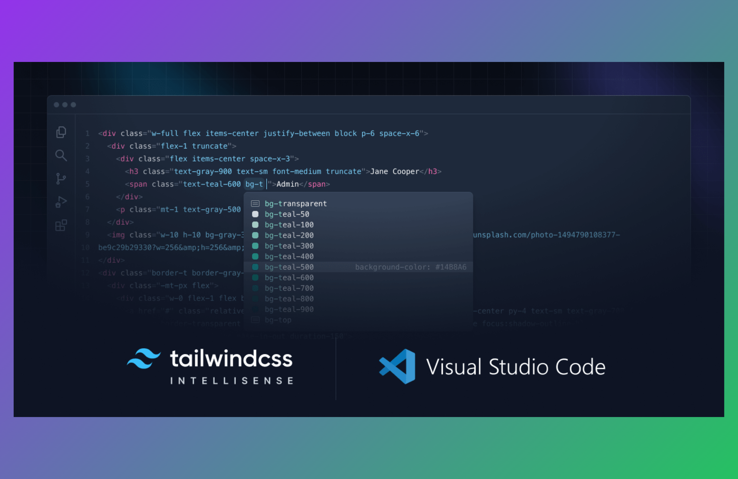 Tailwind Intellisense