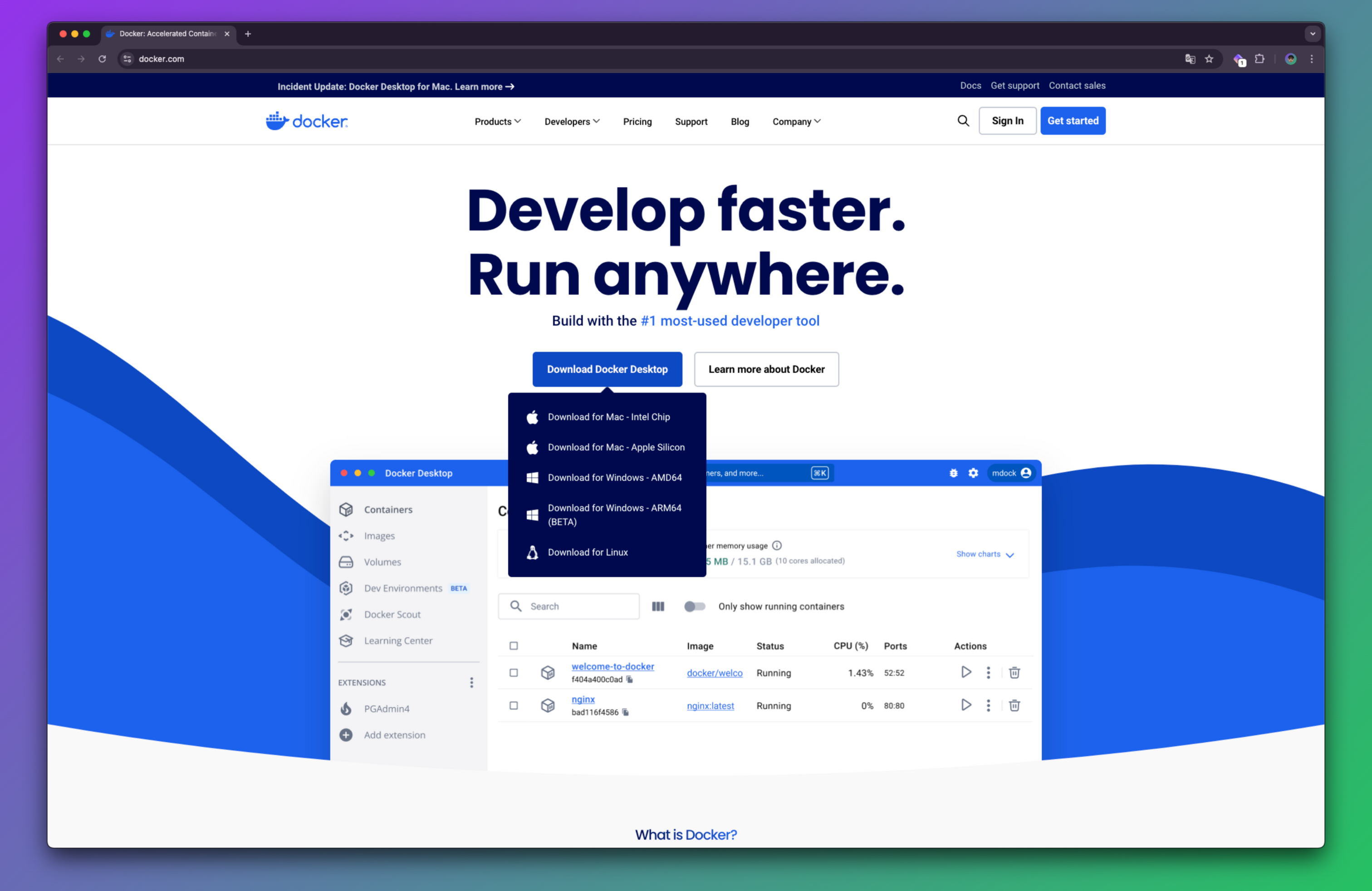Docker site